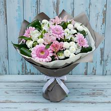 Букет цветов из:  Герберы, Альстромерии и Хризантемы #REPLACE_PRED# Городце