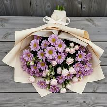 Букет цветов из:  Розы и Хризантемы в Городце