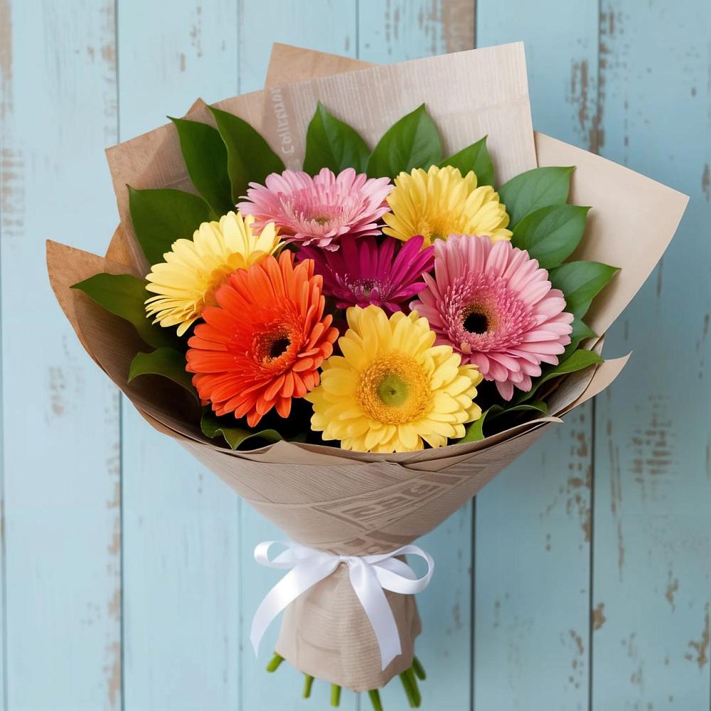 Букет цветов из: Герберы в Городце
