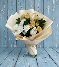 Букет цветов из:  Розы и Хризантемы в Городце