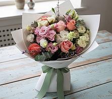 Букет цветов из:  Розы, Лизиантусы и Гвоздики #REPLACE_PRED# Городце